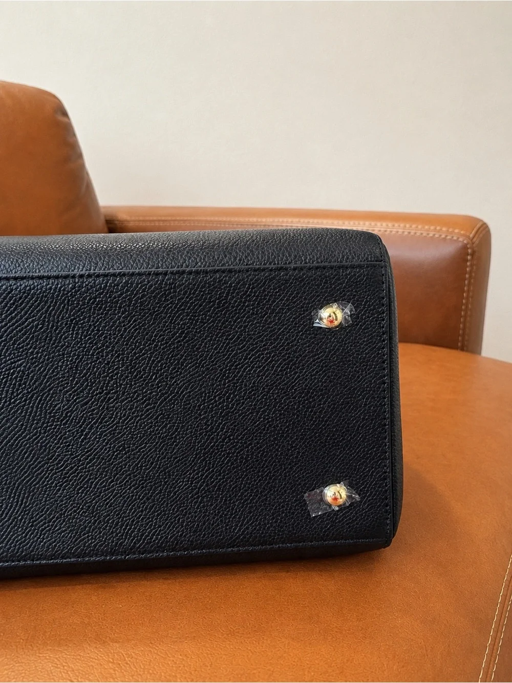 NWT DeMellier The Hudson Leather Tote Black